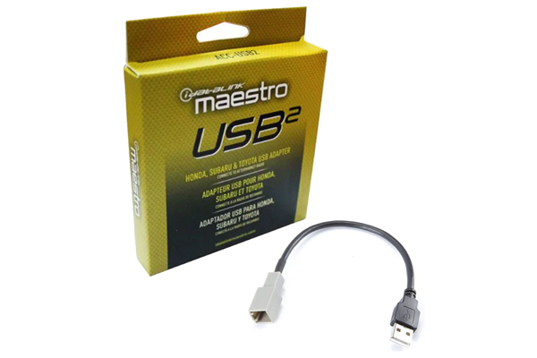  ACC-USB2 / USB2- OEM USB ADAPTOR FOR HONDA, SUBARU AND TOYOTA VEHICLES
